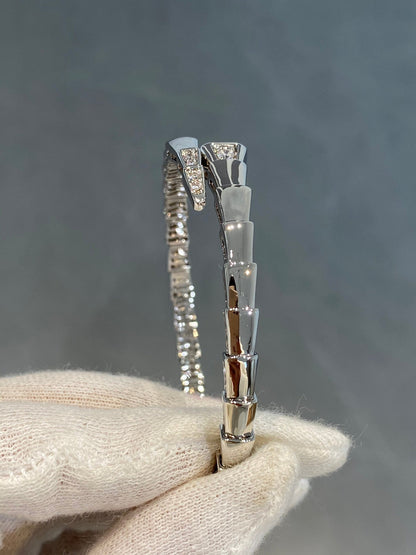[⭐⭐JeweliWhal]SERPENTI BRACELET DIAMONDS SILVER