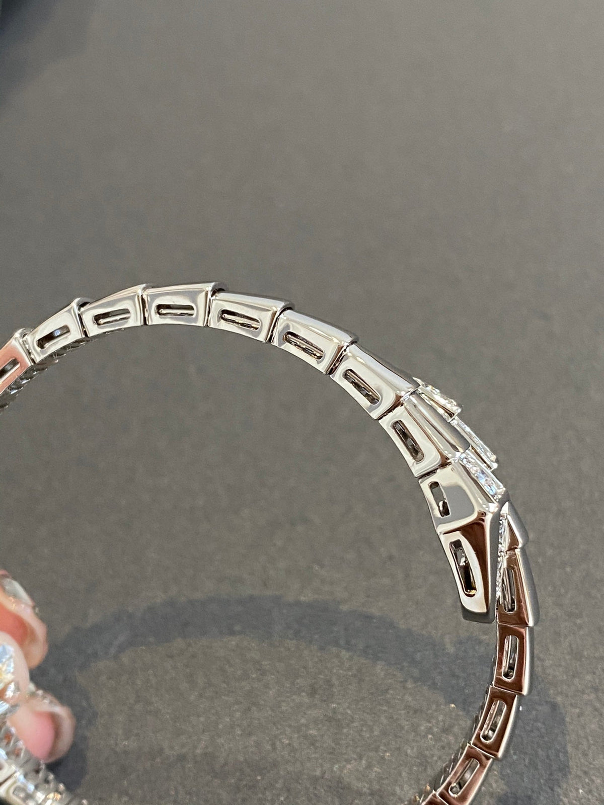 [⭐⭐JeweliWhal]SERPENTI BRACELET DIAMONDS SILVER