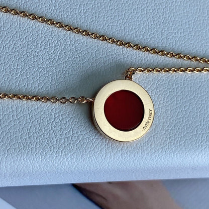 [JeweliWhal]T DIAMOND CIRCLE PEDANT NECKLACE