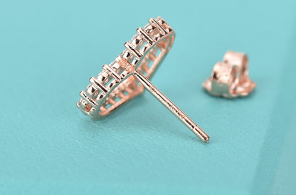 [JeweliWhal]OPEN HEART STUD DIAMOND EARRINGS