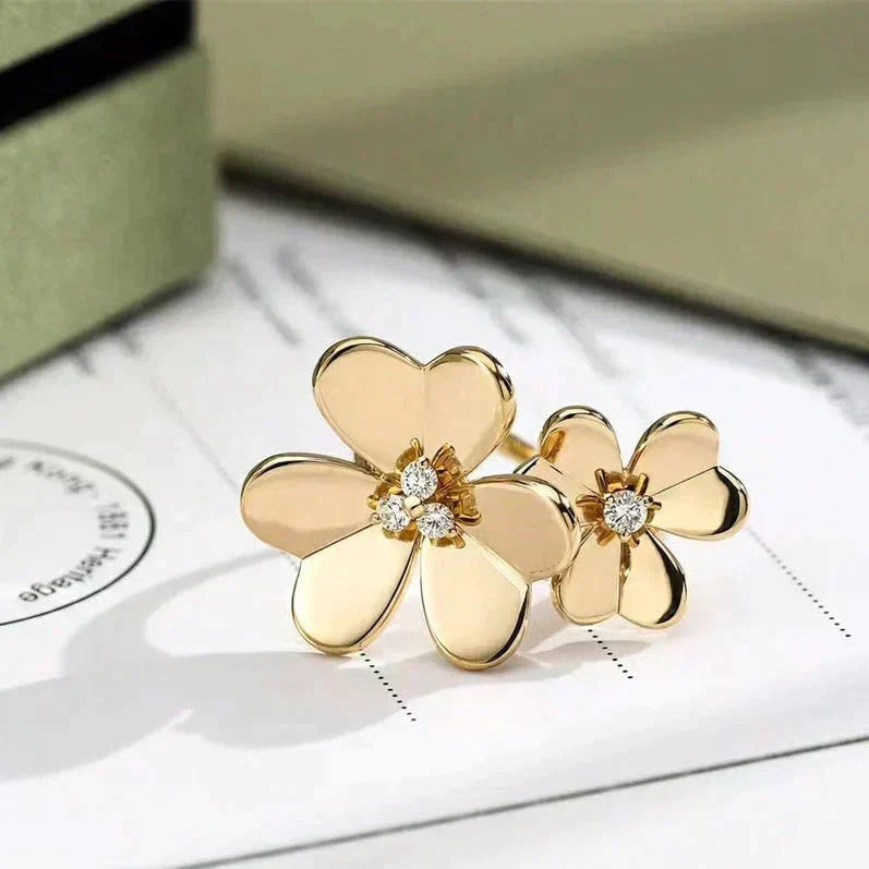 [⭐⭐JeweliWhal]CLOVER COMOS GOLD DIAMOND RING