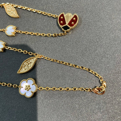 [⭐⭐JeweliWhal]GLÜCKSBRINGER FRÜHLING 15 MOTIVE GOLDHALSKETTE