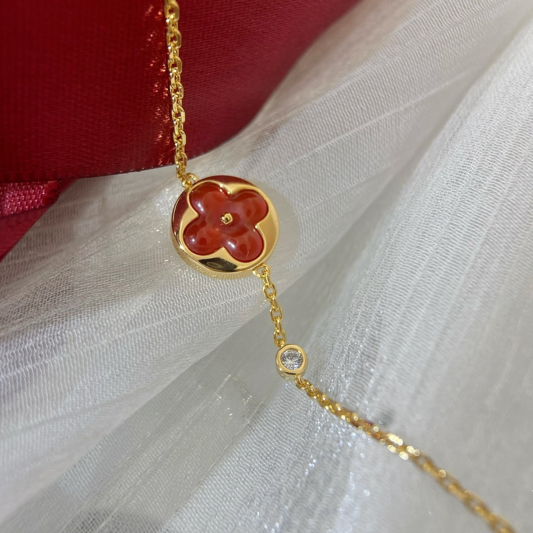 [⭐⭐JeweliWhal]SUN PEDANT CARNELIAN BRACELET