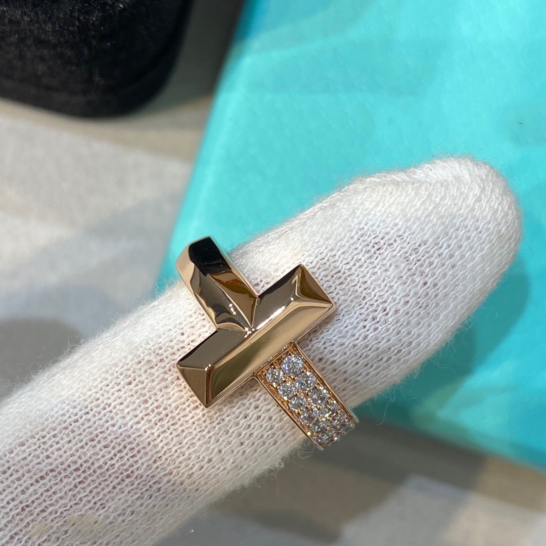 [JeweliWhal]T WIRE MEDIUM DIAMOND RING