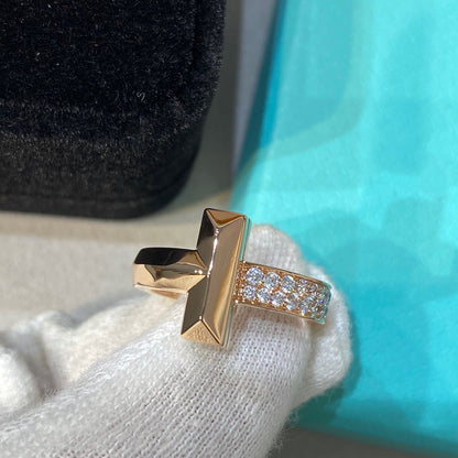 [JeweliWhal]T WIRE MEDIUM DIAMOND RING