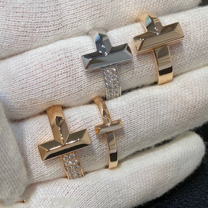 [JeweliWhal]T WIRE MEDIUM DIAMOND RING