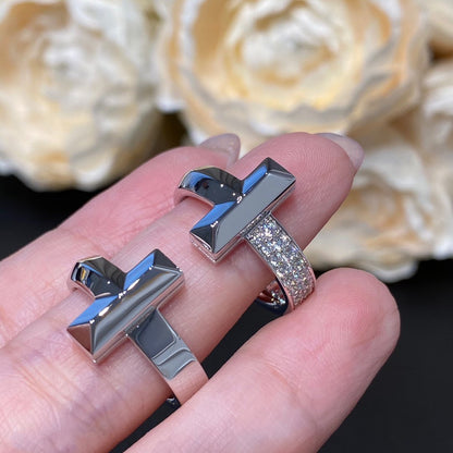 [JeweliWhal]T WIRE MEDIUM DIAMOND RING