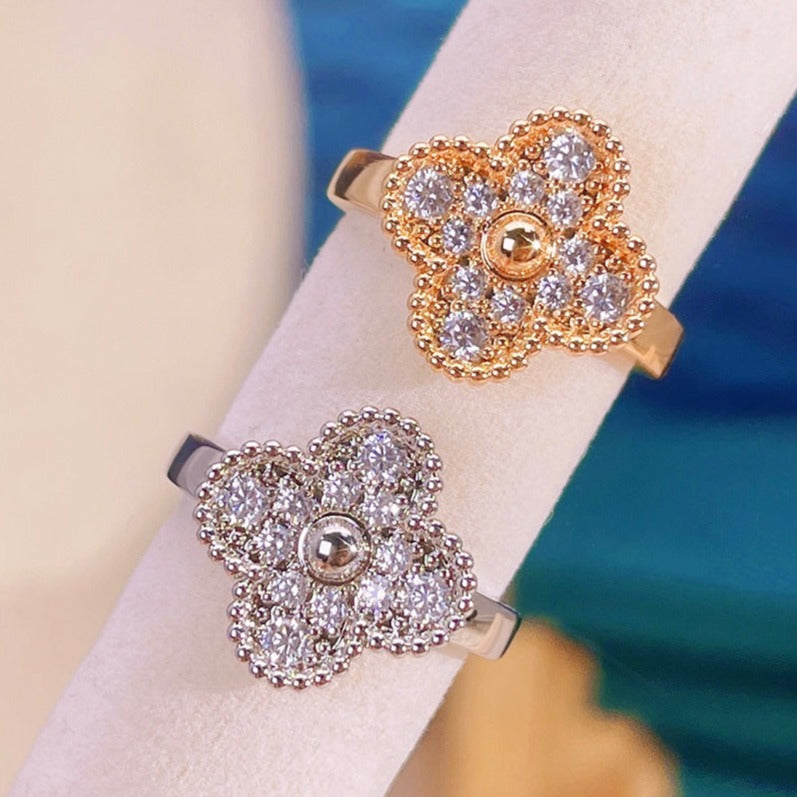 [⭐⭐JeweliWhal]CLOVER DIAMOND RING