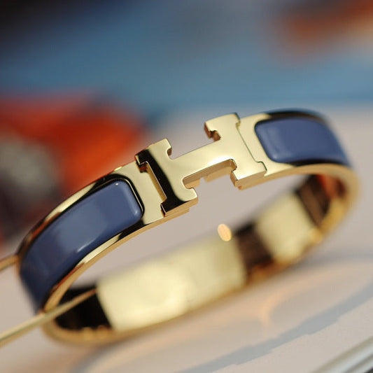 [⭐⭐JeweliWhal]H BRACELET 12MM BLUE GRAY