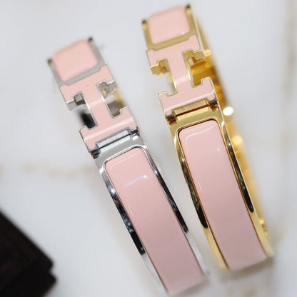 [⭐⭐JeweliWhal]H BRACELET 12MM PINK