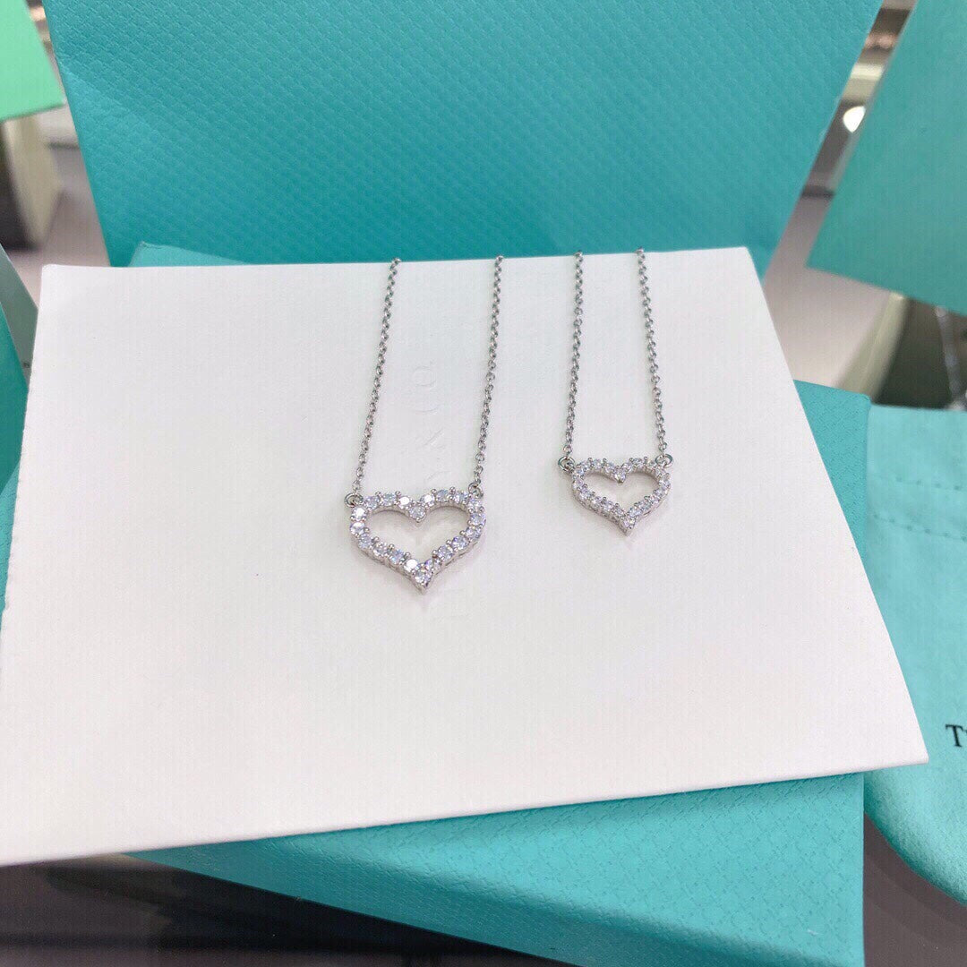 [JeweliWhal]HEART-SHAPED DIAMOND NECKLACE
