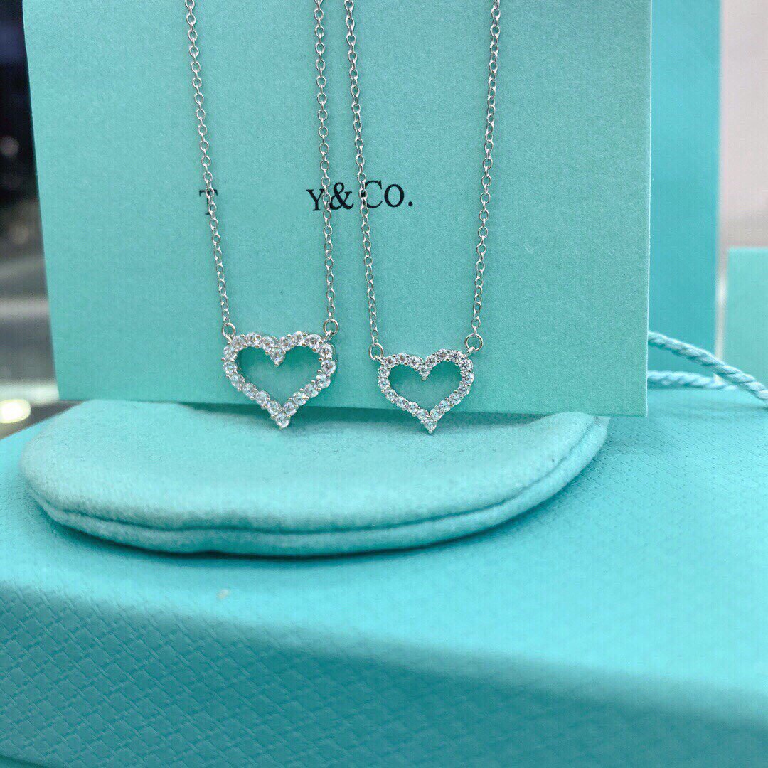 [JeweliWhal]HEART-SHAPED DIAMOND NECKLACE