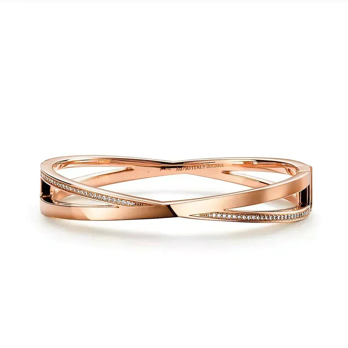 [JeweliWhal]NARROW HINGED BANGLEIN WITH DIAMONDS SMALL