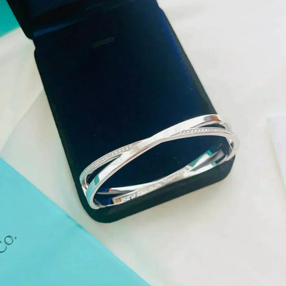 [JeweliWhal]NARROW HINGED BANGLEIN WITH DIAMONDS SMALL