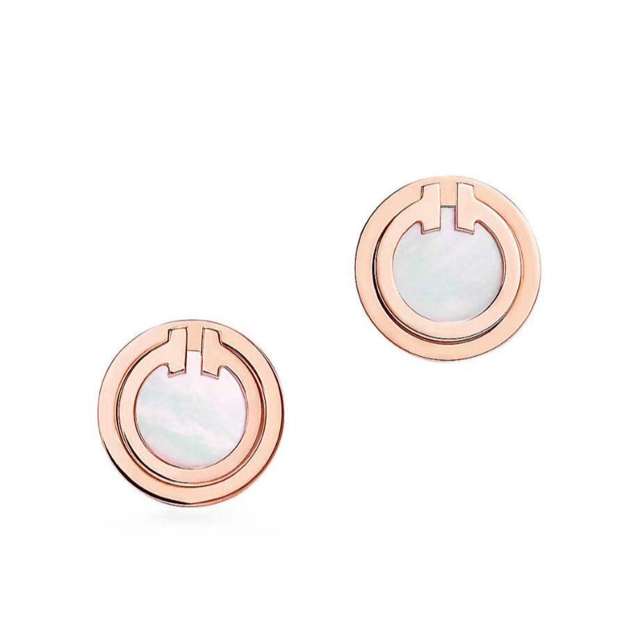 [JeweliWhal]PEARL CIRCLE EARRINGS MOTHER