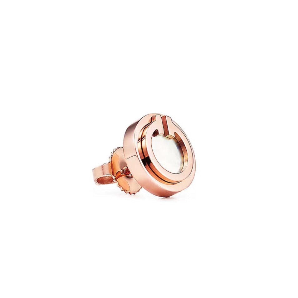 [JeweliWhal]PEARL CIRCLE EARRINGS MOTHER