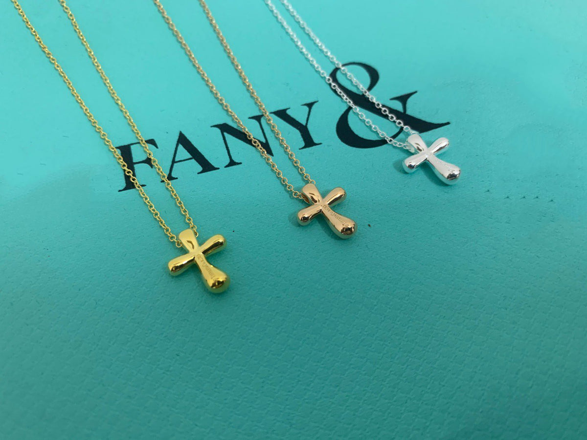 [JeweliWhal]CROSS PENDANT MINI BARE CROSS NECKLACE