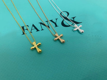 [JeweliWhal]CROSS PENDANT MINI BARE CROSS NECKLACE