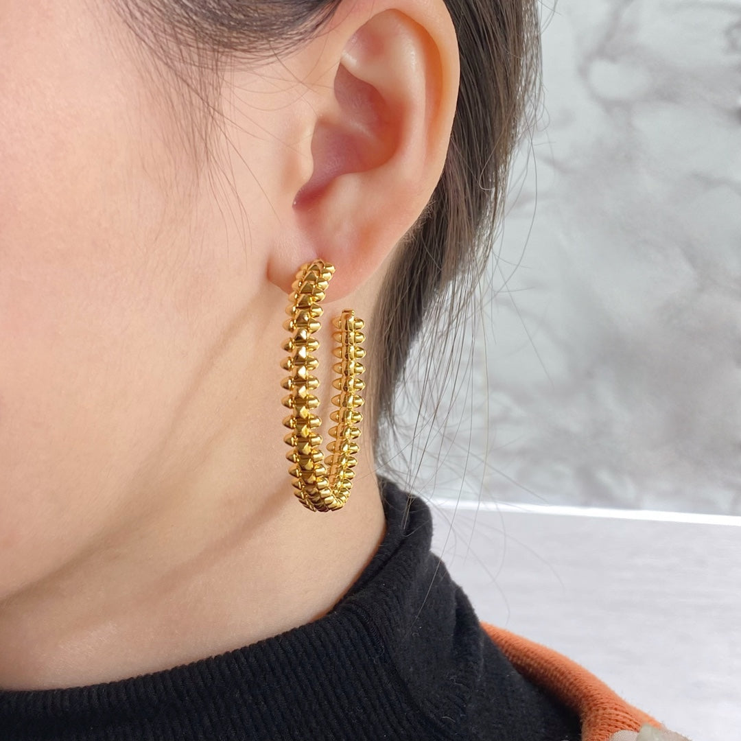 [⭐⭐JeweliWhal]CLASH LARGE HOOP EARRINGS
