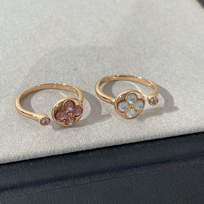[⭐⭐JeweliWhal]SUN 1 DIAMOND PINK MOP RING