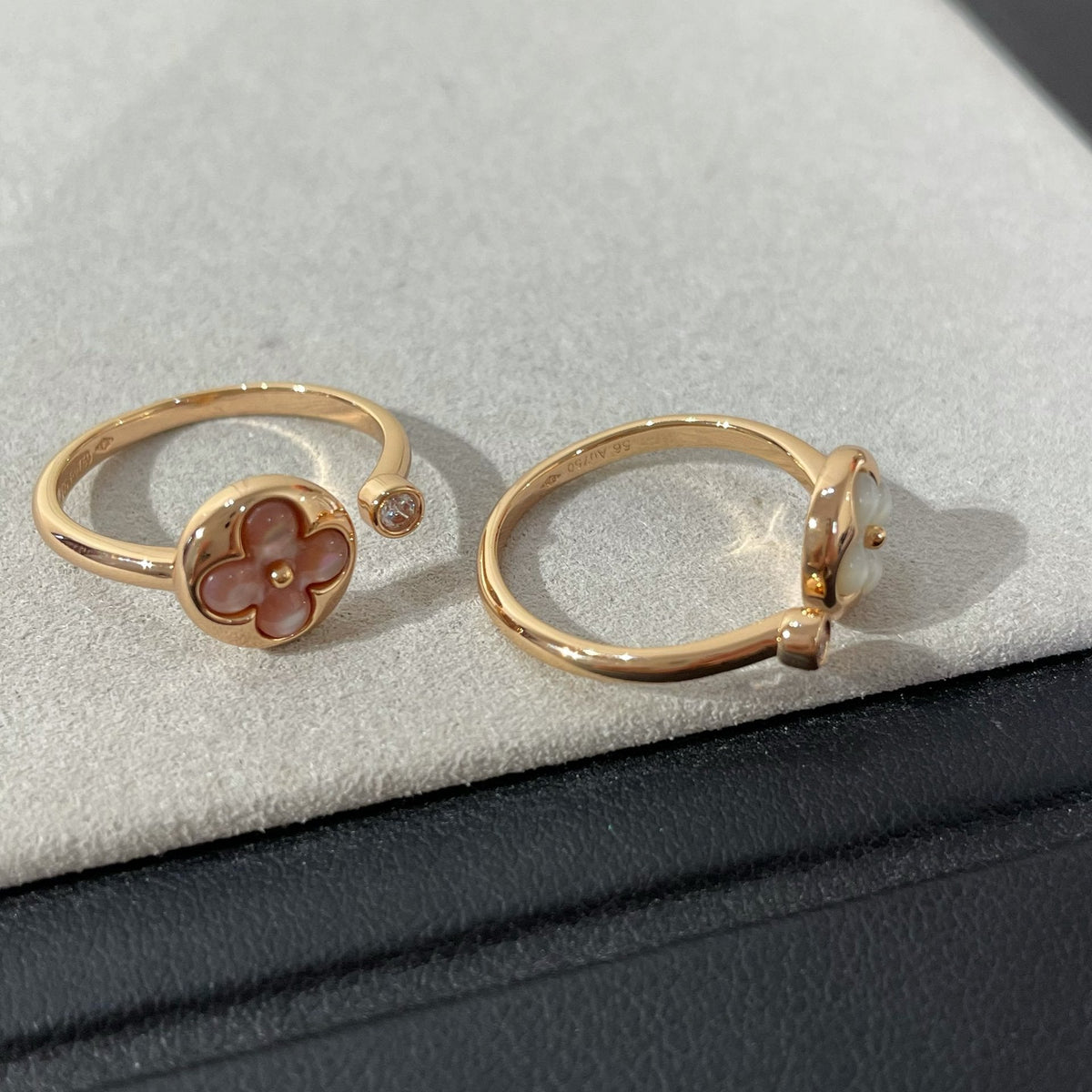[⭐⭐JeweliWhal]SUN 1 DIAMOND PINK MOP RING