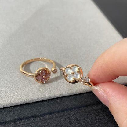 [⭐⭐JeweliWhal]SUN 1 DIAMOND PINK MOP RING