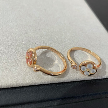 [⭐⭐JeweliWhal]SUN 1 DIAMOND PINK MOP RING
