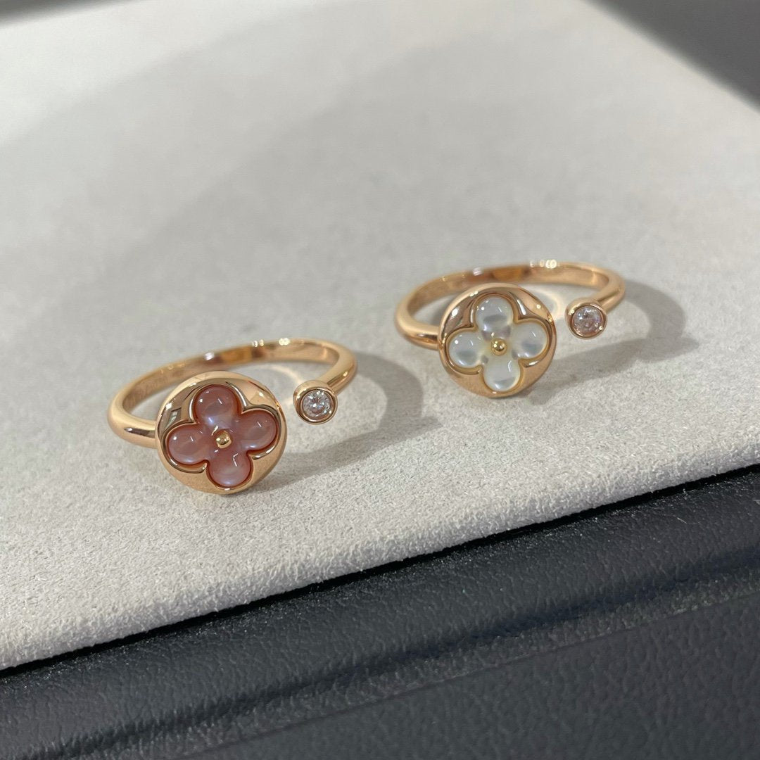 [⭐⭐JeweliWhal]SUN 1 DIAMOND PINK MOP RING