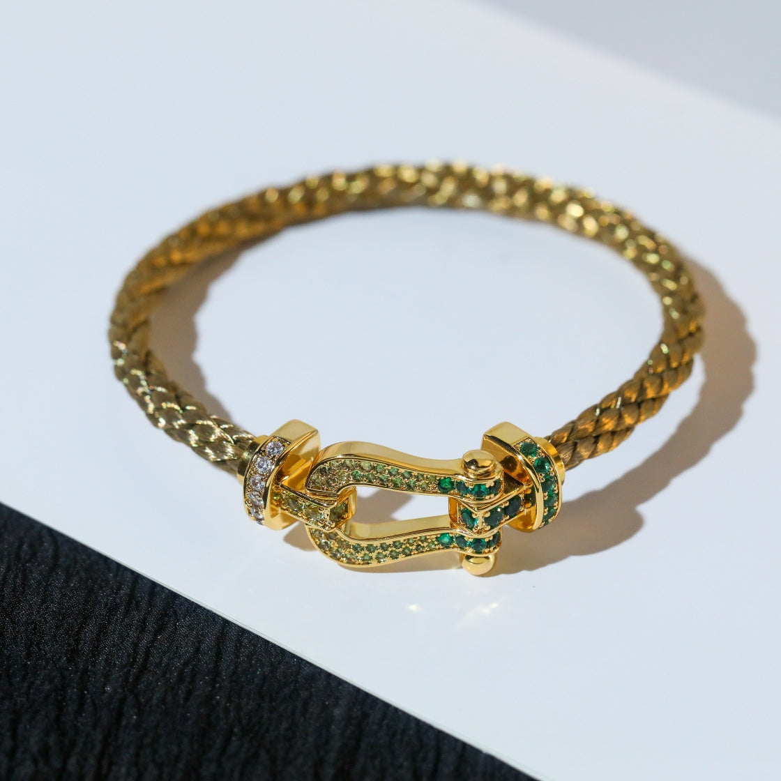[⭐⭐JeweliWhal]FORCE 10 GOLD GREEN DIAMOND PAVED