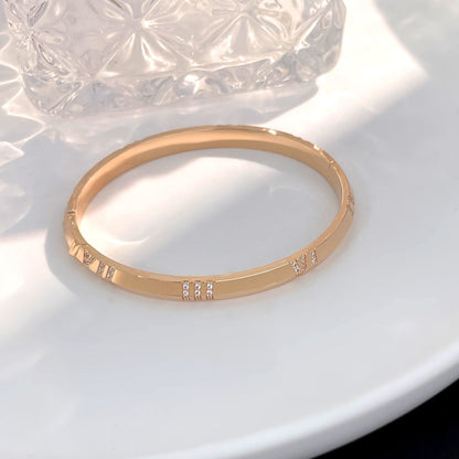 [JeweliWhal]ATLAS BRACELET 6MM DIAMOND PINK GOLD