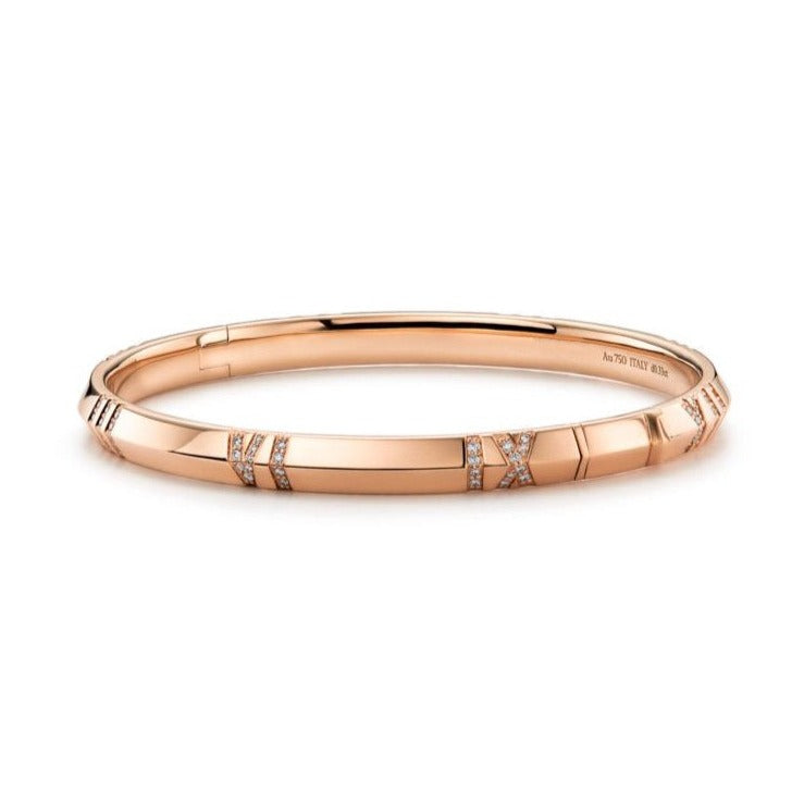 [JeweliWhal]ATLAS BRACELET 6MM DIAMOND PINK GOLD