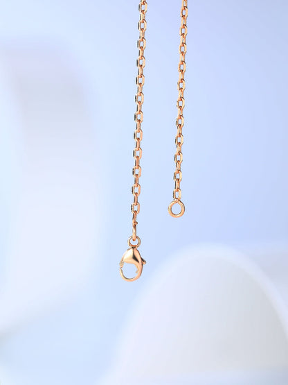 [⭐⭐JeweliWhal]H CAGE PINK GOLD NECKLACE