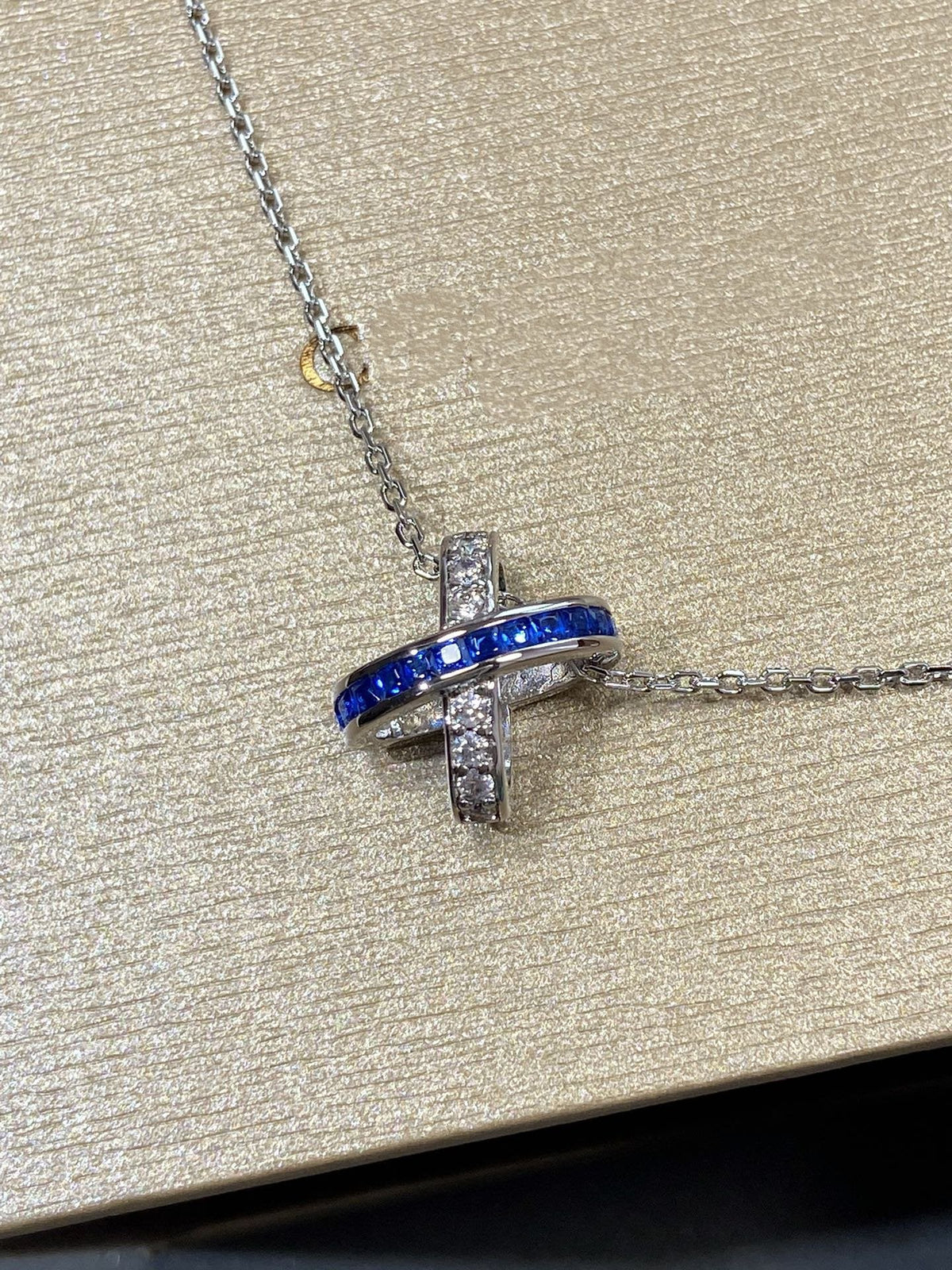 [⭐⭐JeweliWhal]LIENS DIAMOND SILVER NECKLACE