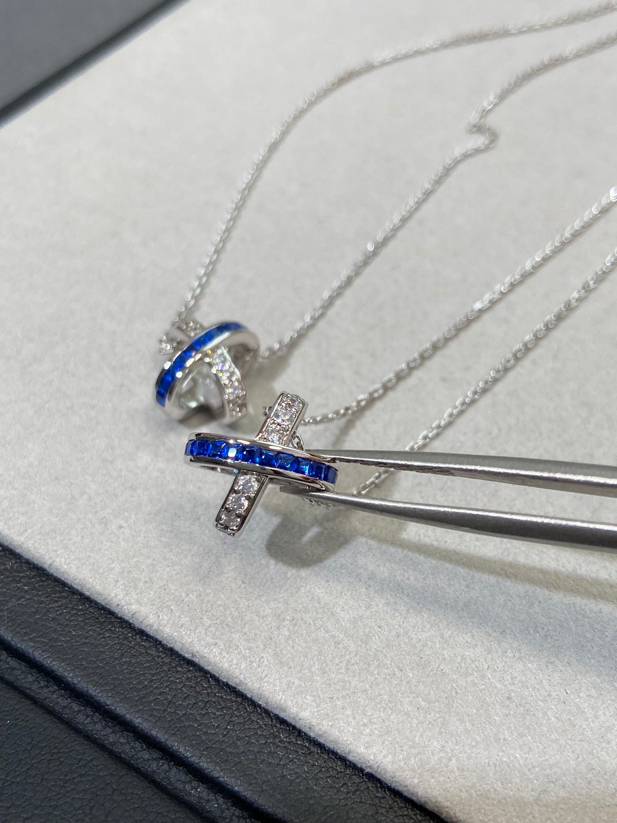 [⭐⭐JeweliWhal]LIENS DIAMOND SILVER NECKLACE