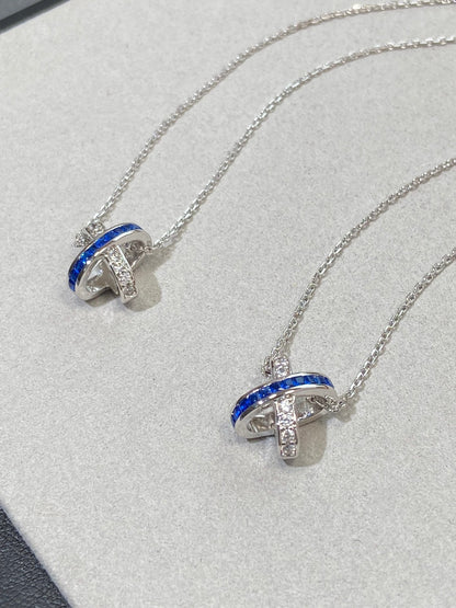 [⭐⭐JeweliWhal]LIENS DIAMOND SILVER NECKLACE