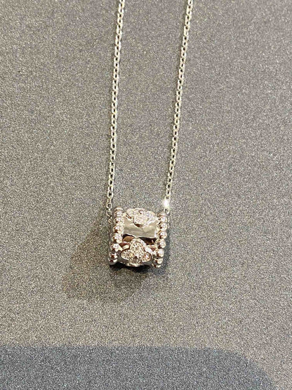 [⭐⭐JeweliWhal]PERLEE ANHÄNGER SILBER DIAMANT-HALSKETTE