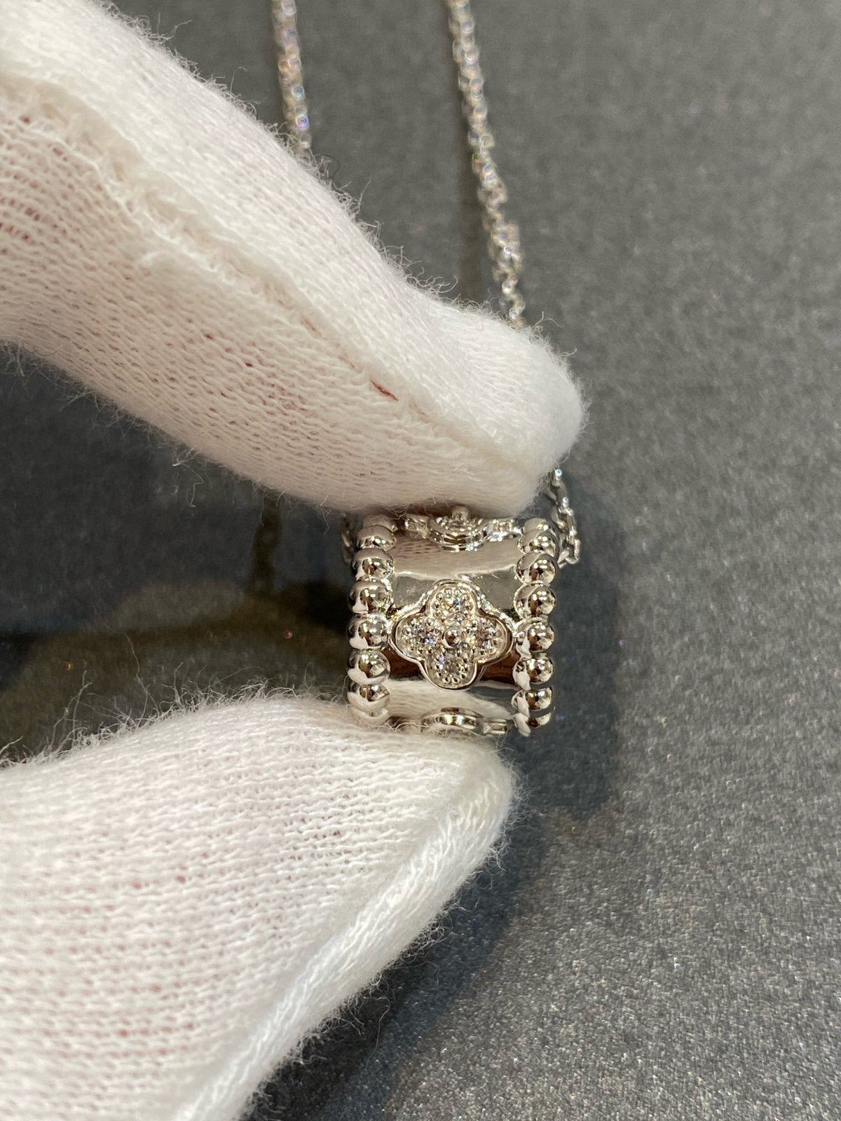 [⭐⭐JeweliWhal]PERLEE ANHÄNGER SILBER DIAMANT-HALSKETTE