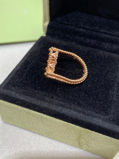 [⭐⭐JeweliWhal]CLOVER WENDBARER RING IN ROSÉGOLD