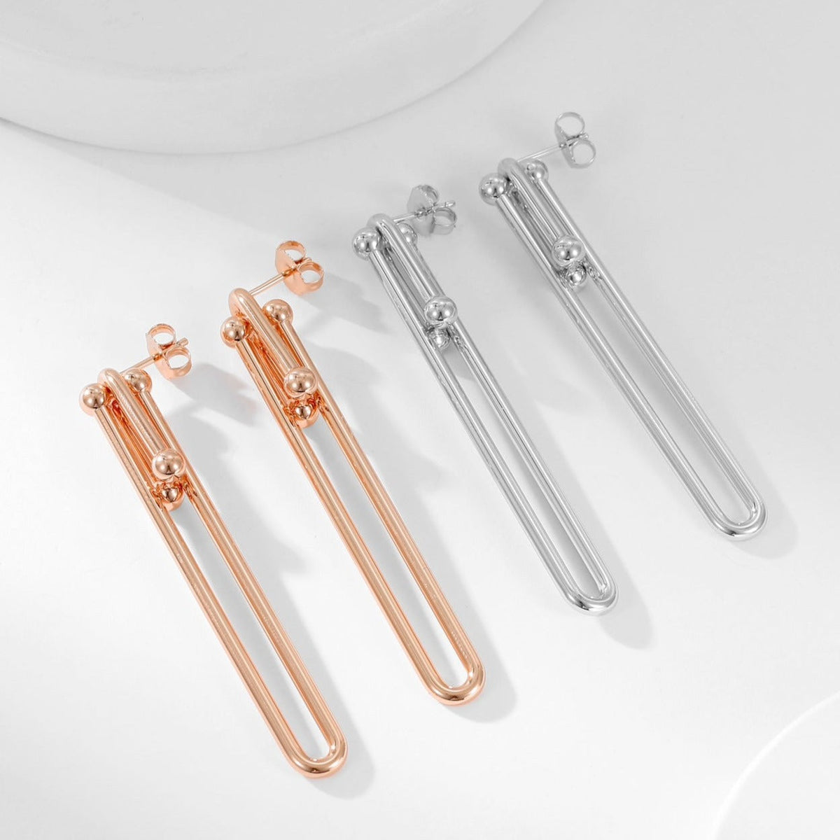 [JeweliWhal]HARDWEAR LONG DROP EARRINGS