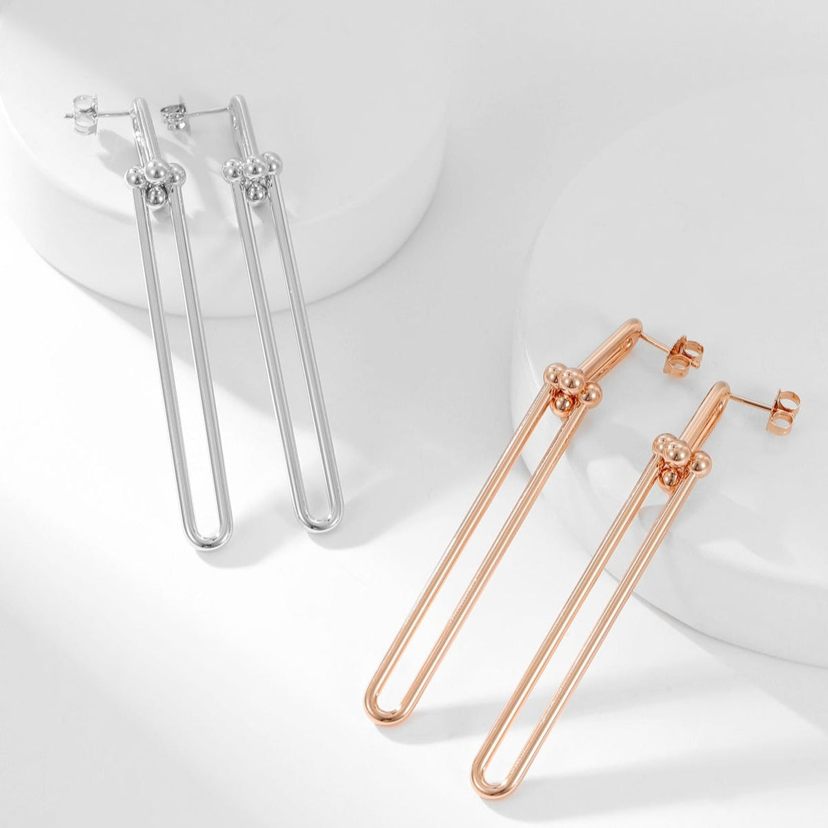 [JeweliWhal]HARDWEAR LONG DROP EARRINGS