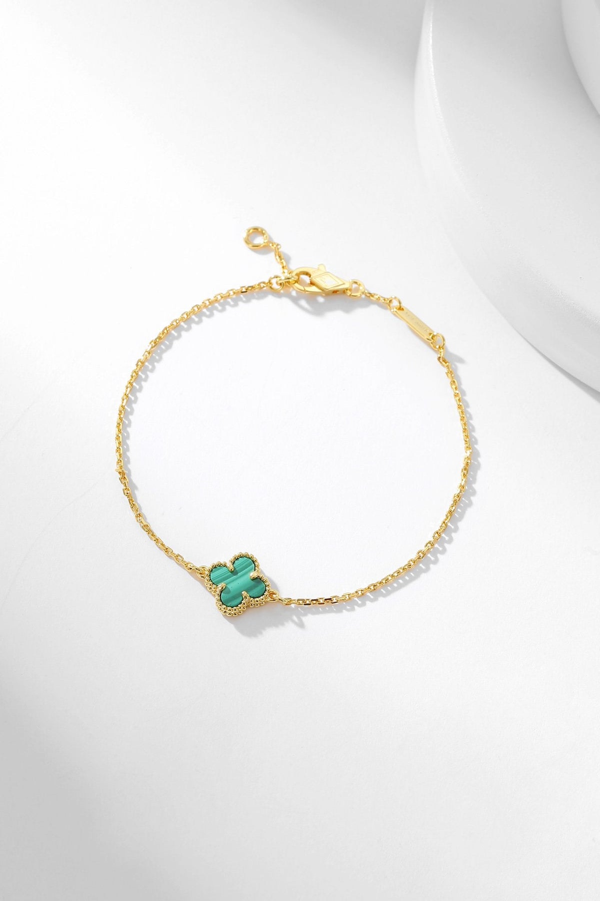 [⭐⭐JeweliWhal]CLOVER BRACELET MALACHITE 1 MOTIF