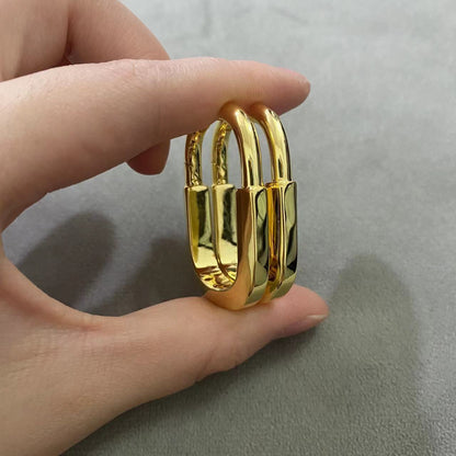 [JeweliWhal]LOCK MEDIUM EARRINGS