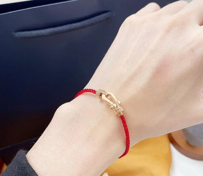 [⭐⭐JeweliWhal]FORCE 10 HALF DIAMOND PINK GOLD RED CORDERI LARGE AND MEDIUM MODEL