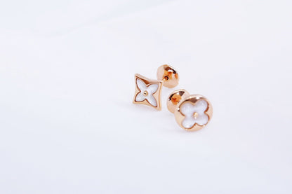 [⭐⭐JeweliWhal]STAR AND SUN PINK GOLD MOP STUD EARRINGS