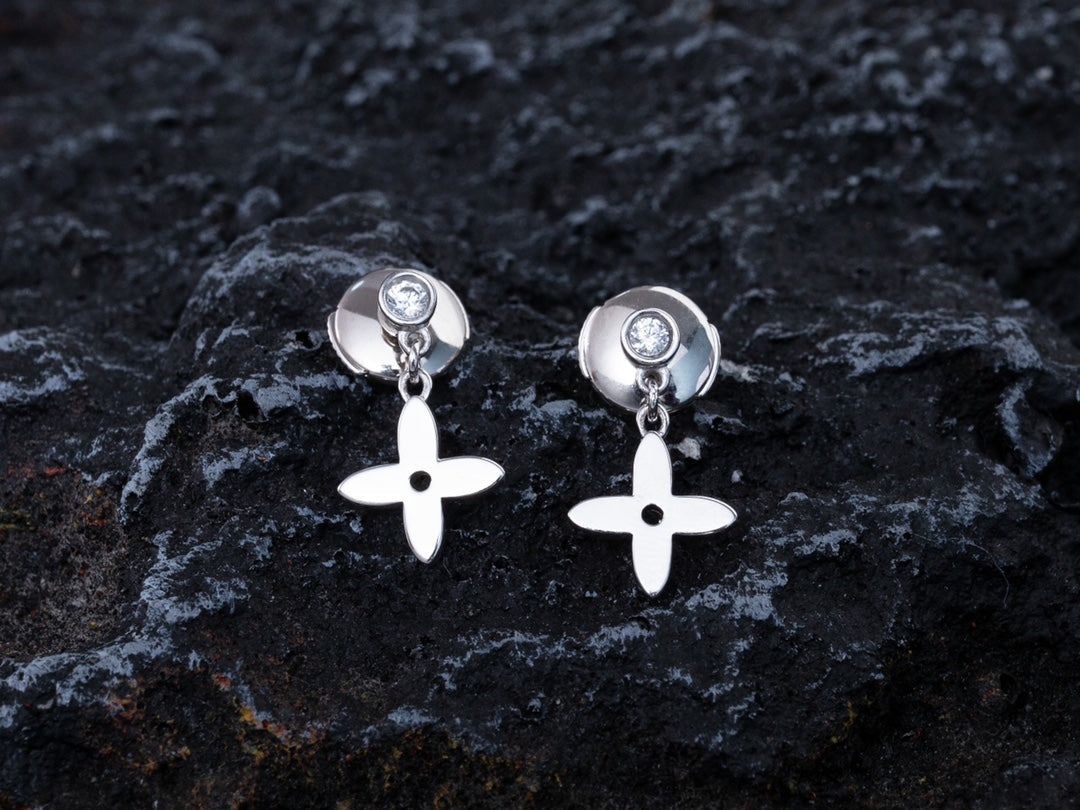 [⭐⭐JeweliWhal]VIDYLLE SILVER DIAMOND MINI DROP EARRINGS