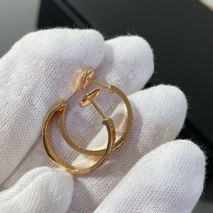 [⭐⭐JeweliWhal]LOVE DIAMANT ROSÉGOLD CREOLEN