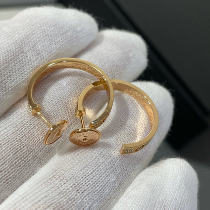 [⭐⭐JeweliWhal]LOVE DIAMANT ROSÉGOLD CREOLEN