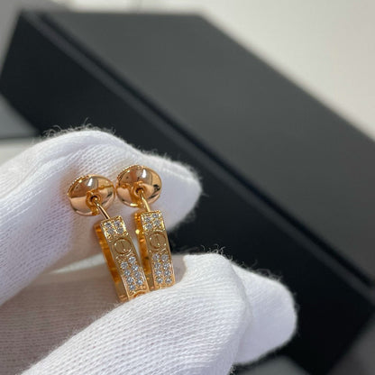 [⭐⭐JeweliWhal]LOVE DIAMANT ROSÉGOLD CREOLEN