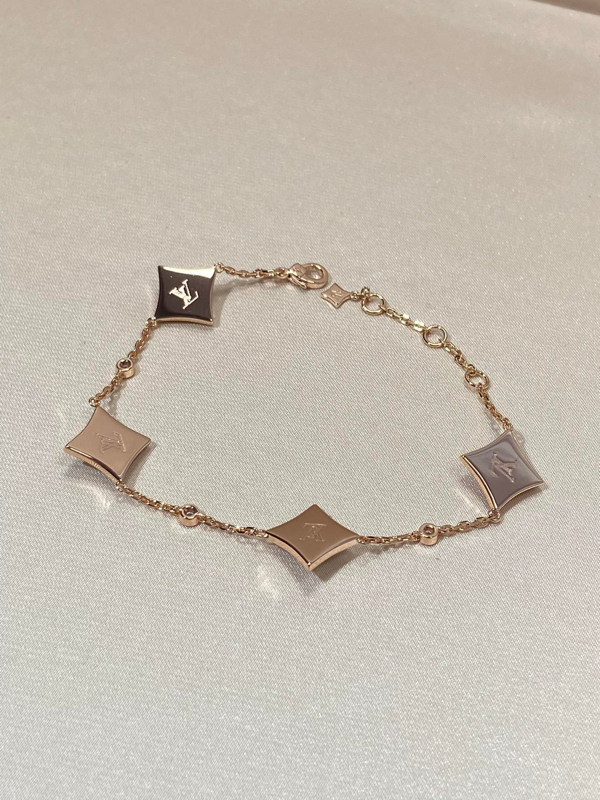 [⭐⭐JeweliWhal]STAR 4 MOTIV PERLMUTT DIAMANT ROSÉGOLD ARMBAND