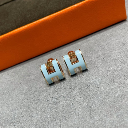 [⭐⭐JeweliWhal]POP H SKY BLUE STUD EARRINGS